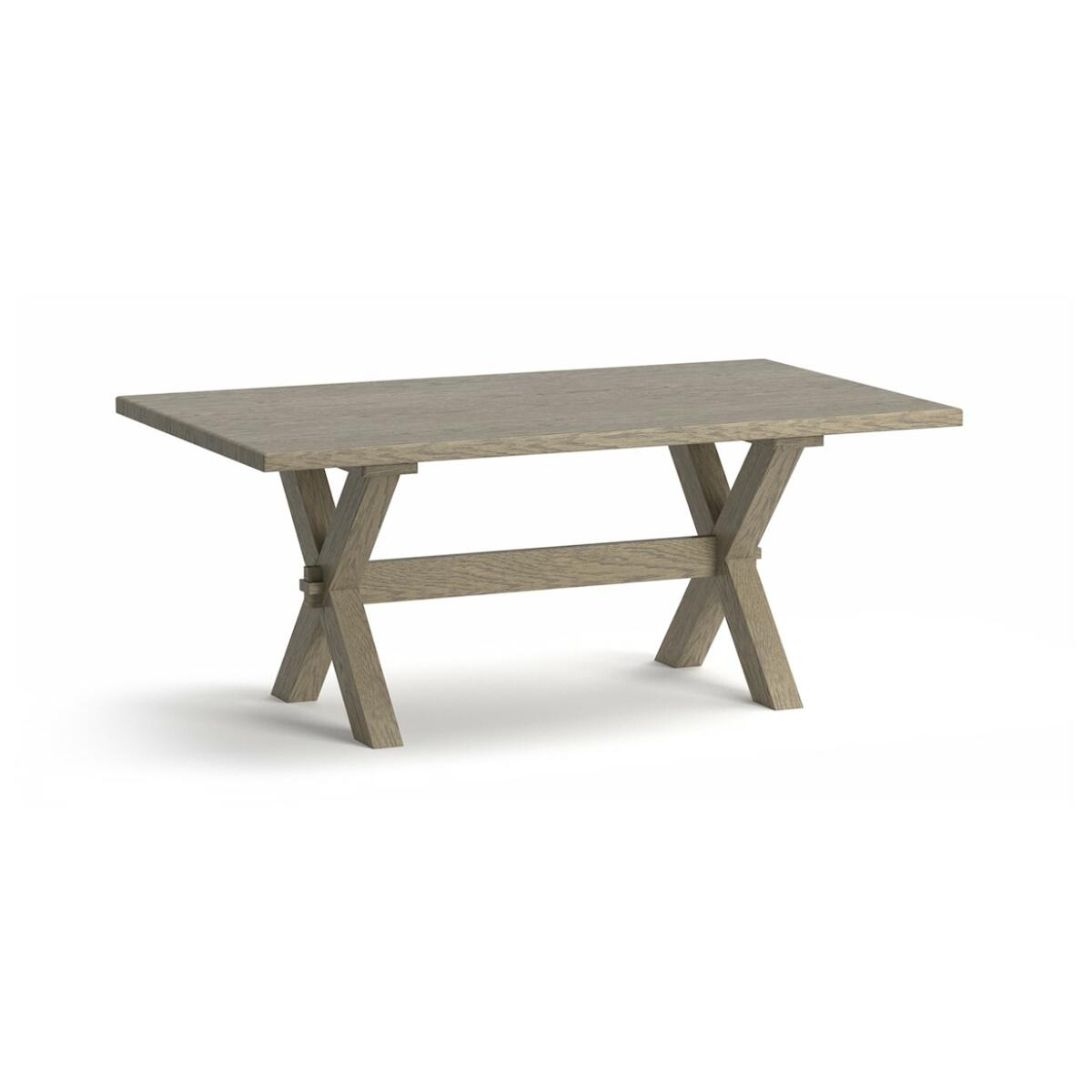 Benchmade Crossbuck Oak Dining Table Dining Tables Bassett Furniture