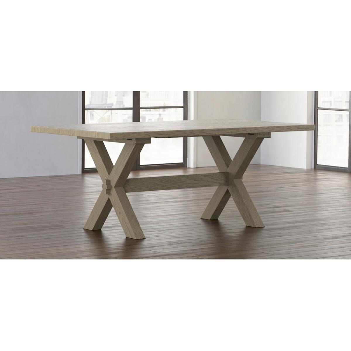 Benchmade Crossbuck Oak Dining Table Dining Tables Bassett Furniture