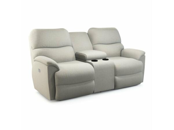 Trouper Power Reclining Loveseat w/ Headrest Loveseats Customizable
