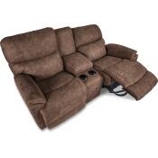 Trouper Power Reclining Loveseat w/ Headrest & Console Loveseats Customizable