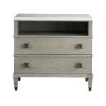 Playlist Two Grey Drawer Nightstand