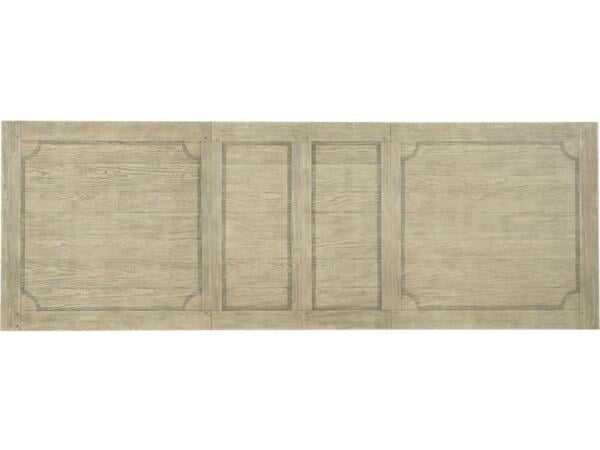 Ciao Bella 84in Trestle Table with 2-18in Leaves in White/Black - Image 2