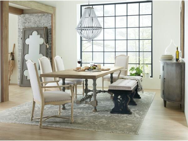 Ciao Bella Upholstered Back Side Chair Brown/Grey - Image 3