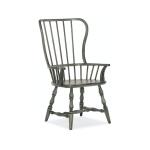 Ciao Bella Spindle Back Arm Chair in Speckled Grey