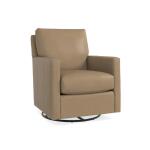 Trent Leather Swivel Glider