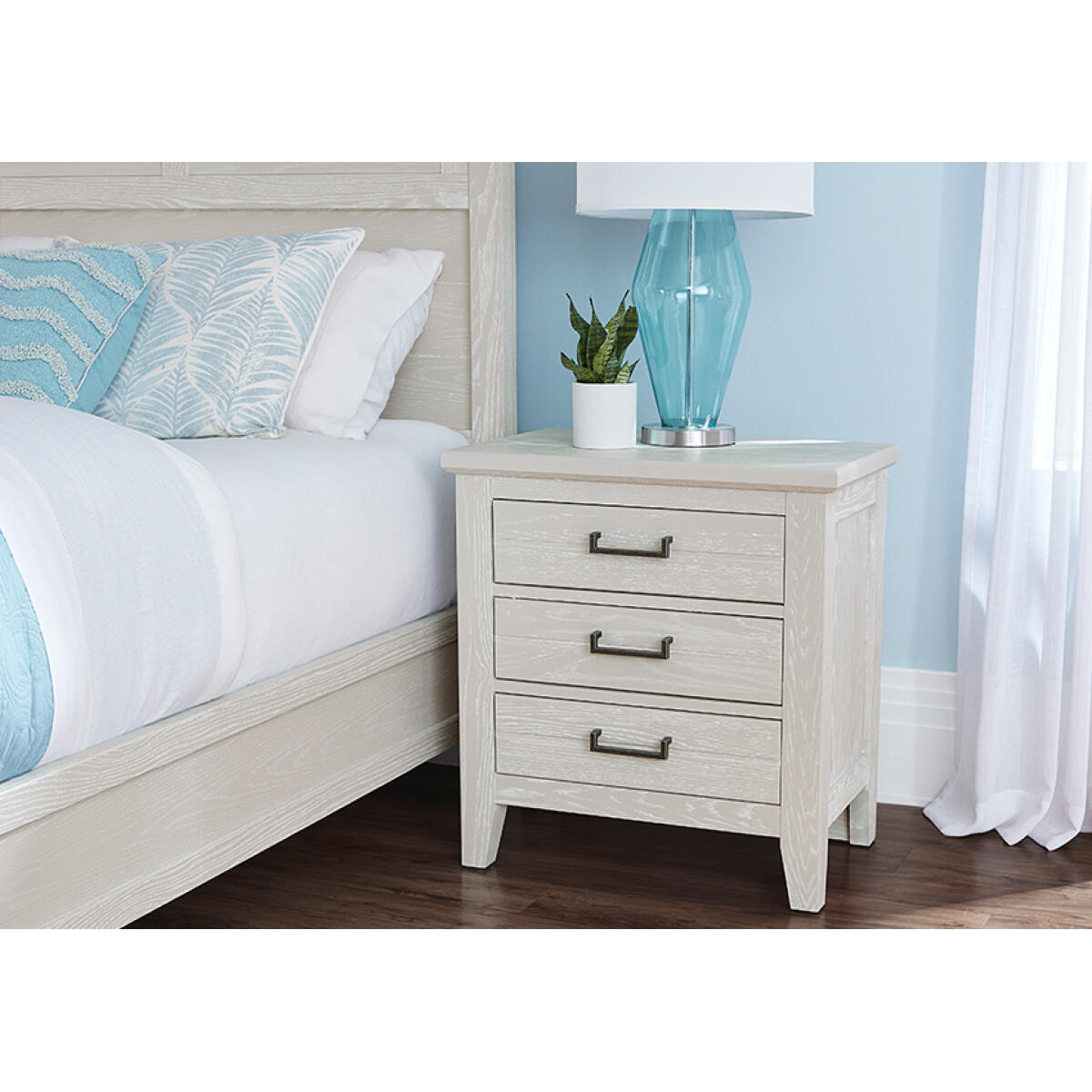 Passageways Nightstand Oyster Grey Nightstands Vaughan Bassett