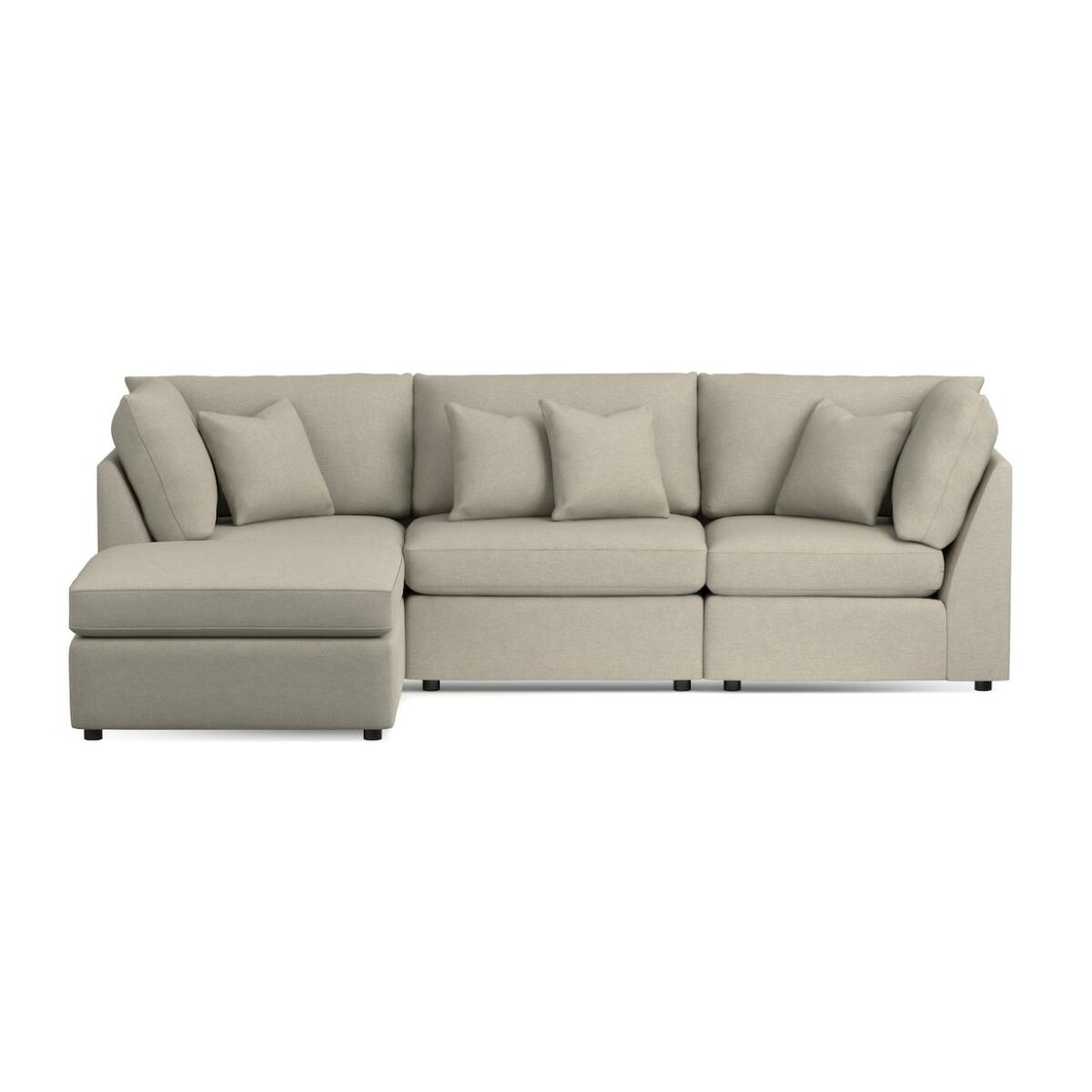 Beckham Small Chaise Sectional Sectionals Bassett Furniture