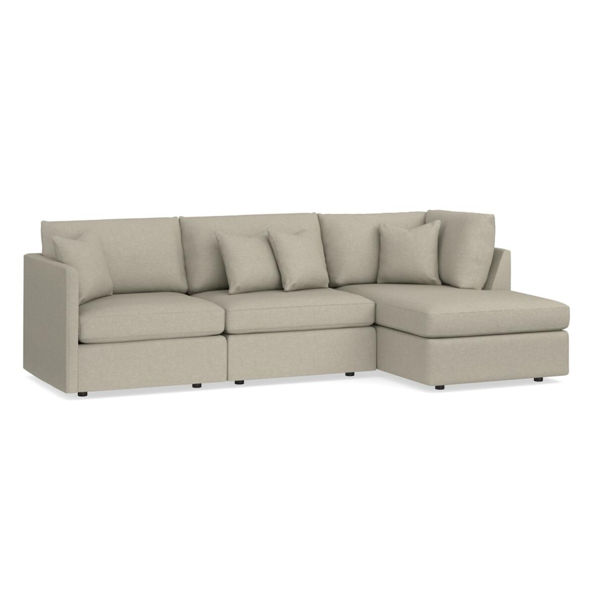Beckham Small Chaise Sectional Sectionals Bassett Furniture