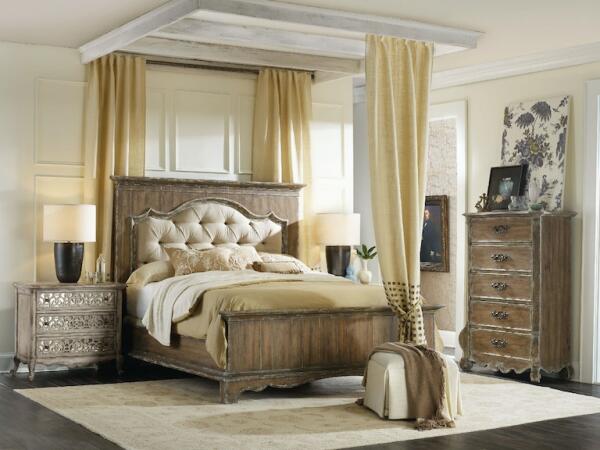 Chatelet King Upholstered Mantle Panel Bed - Image 2