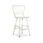 Ciao Bella Spindle Back Bar Stool-White