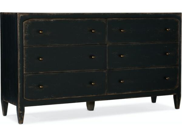 Ciao Bella Six-Drawer Dresser Dressers Hooker Furniture