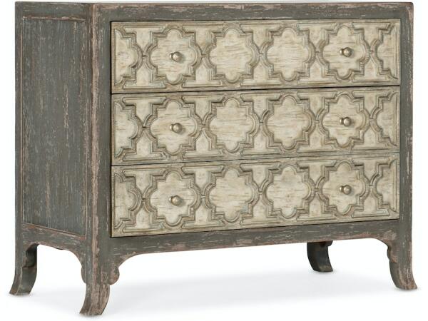 Magnolia Manor 3 Drawer Bedside Chest w/ Charging Station Chests Liberty Furniture