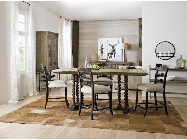 La Grange Twin Sisters Ladderback Counter Stool - Image 3