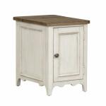 Parisian Marketplace Door Chair Side Table w/ Charging Station