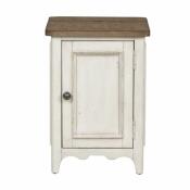 Parisian Marketplace Door Chair Side Table w/ Charging Station - Image 3