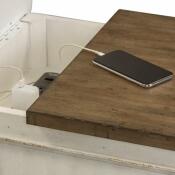 Parisian Marketplace Door Chair Side Table w/ Charging Station - Image 7