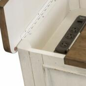 Parisian Marketplace Door Chair Side Table w/ Charging Station - Image 8