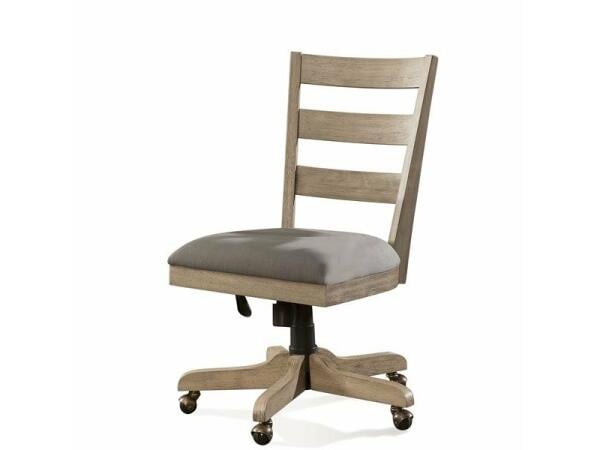Perspectives Wood Back Upholstered Desk Chair Office Chairs Customizable