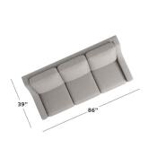 Benchmade Reclining Motion Fabric Sofa - Image 5