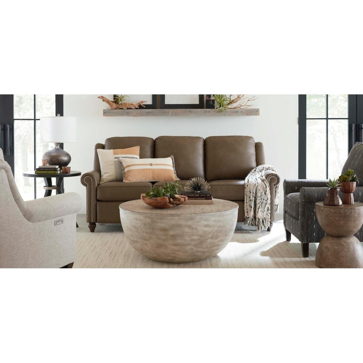 Benchmade Reclining Motion Leather Sofa Sofas Bassett Furniture