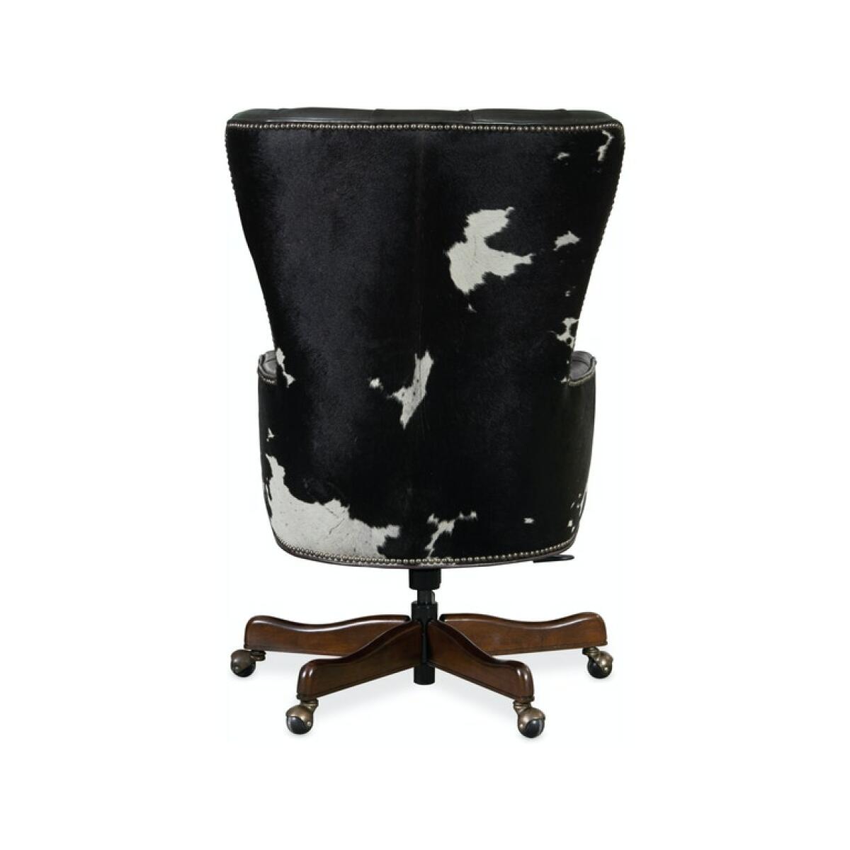 Katherine Executive Swivel Tilt Chair w/ Black & White HOH Office Chairs Hooker Furniture