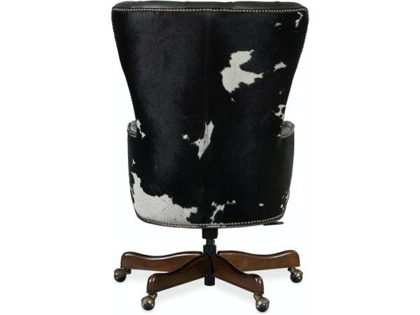 Katherine Executive Swivel Tilt Chair w/ Black & White HOH Office Chairs Hooker Furniture