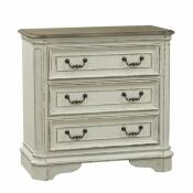 Magnolia Manor 3 Drawer Bedside Chest w/ Charging Station Chests Liberty Furniture