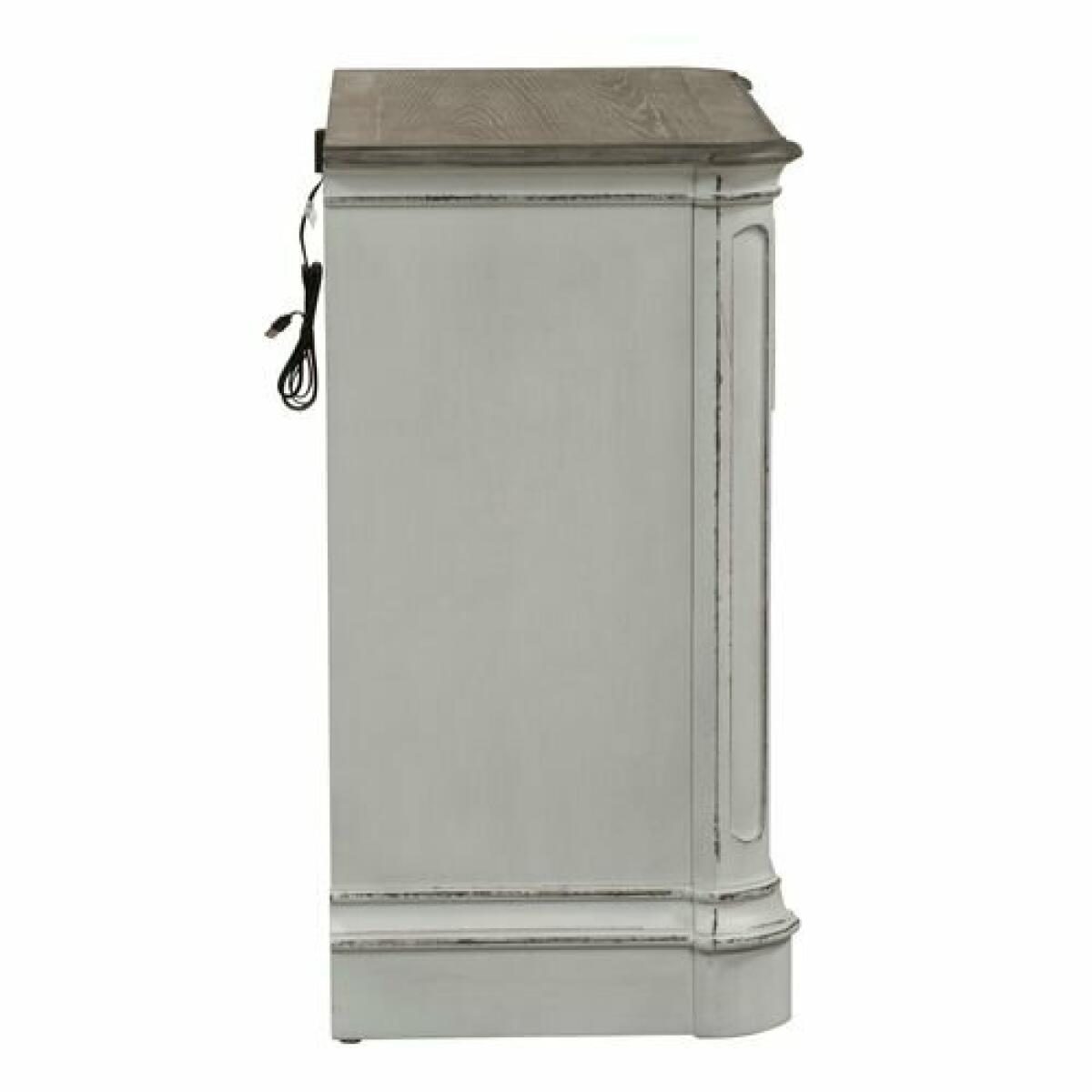 Magnolia Manor 3 Drawer Bedside Chest w/ Charging Station Chests Liberty Furniture