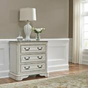Magnolia Manor 3 Drawer Bedside Chest w/ Charging Station Chests Liberty Furniture