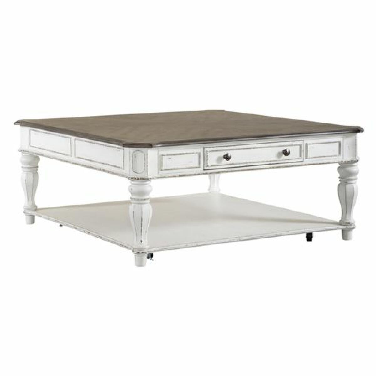 Magnolia Manor Oversized Square Cocktail Table Cocktail & Coffee Tables Liberty Furniture