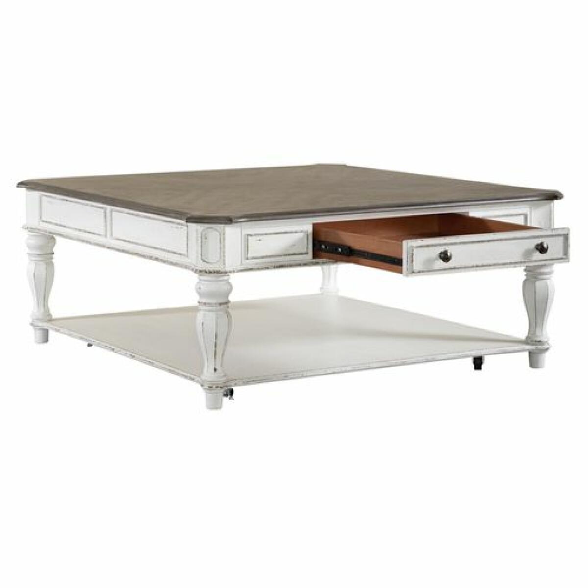Magnolia Manor Oversized Square Cocktail Table Cocktail & Coffee Tables Liberty Furniture