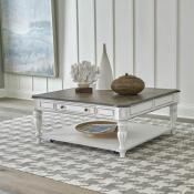 Magnolia Manor Oversized Square Cocktail Table Cocktail & Coffee Tables Liberty Furniture