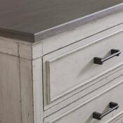 Bella 6 Drawer Wood Top Dresser - Image 6