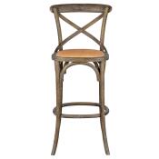 Bennett X-Back Stool 30'' (Brown Wash)