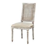 Square Maxwell Side Chair (Cottage White w/ Putty)