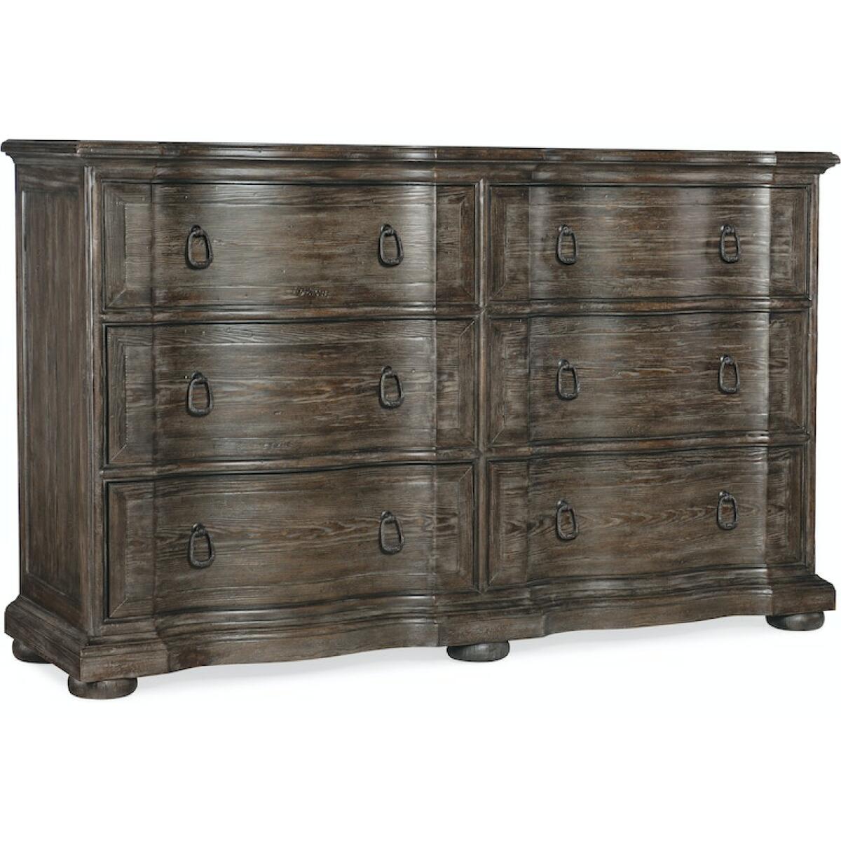 Traditions Six-Drawer Dresser 5961-90002-89 Dressers Hooker Furniture