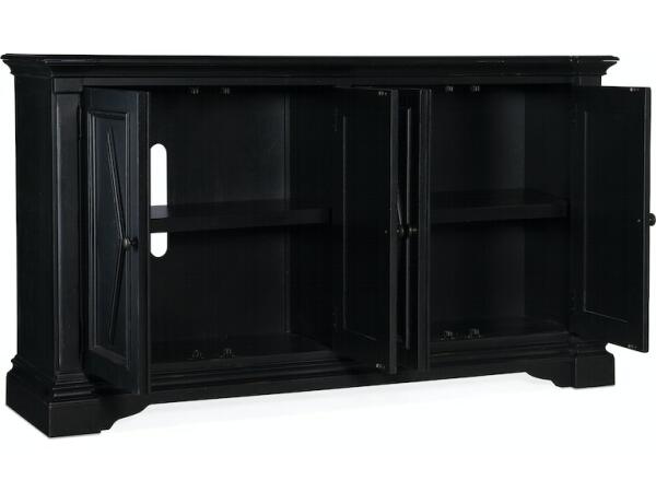 Commerce & Market Four-Door Cabinet Black - Image 3