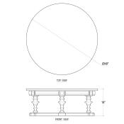 Clapham Round Coffee Table - Image 4