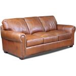 4955 Saddle Glove All Leather Sofa