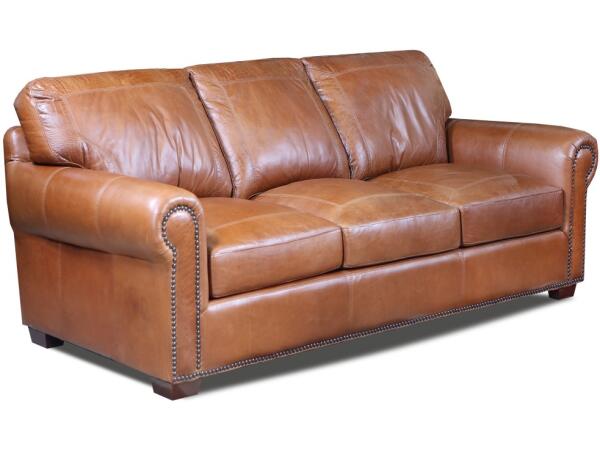 4955 Saddle Glove All Leather Sofa Sofas USA Premium Leather