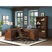 Clinton Hill Round Back Leather Desk Chair - Image 5