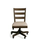 Perspectives Wood Back Upholstered Desk Chair