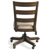 Perspectives Wood Back Upholstered Desk Chair - Image 4