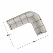 Benchmade Motion Reclining Fabric L Sectional - Image 2