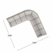 Benchmade Motion Reclining Fabric L Sectional M000-LSECT5 - Image 2