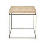 Modern Farmhouse End Table Rustic Natural Oak