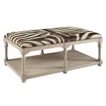 Large Zebra Cocktail Ottoman