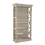 Weathered Open Bookcase 20-024