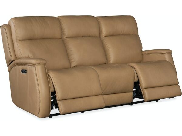 Rhea Zero Gravity Power Recline Sofa With Power Headrest - Sahara Sand - Image 2