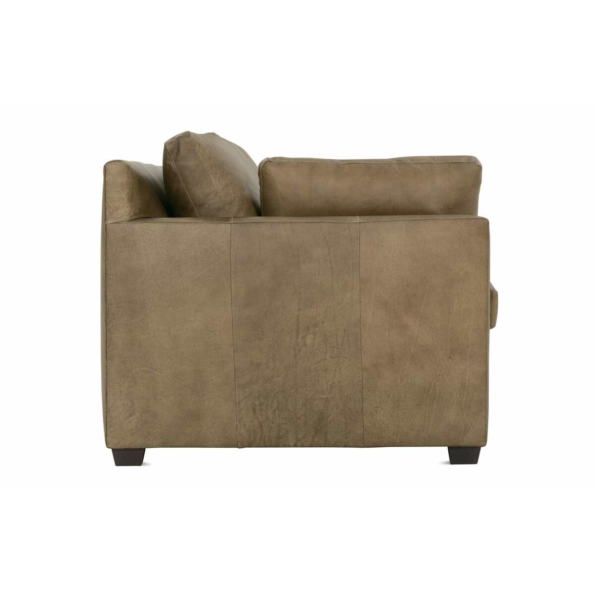 Sylvie 88″ Express Mushroom Leather Sofa Sofas Robin Bruce